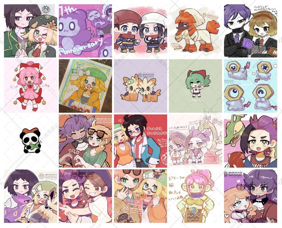 #今月描いた絵を晒そう 
8月分🐟️今月は同人イベもあったので漫画の方をがんばっていたはずだけどイラストもそこそこ描いてたかも☺️ 