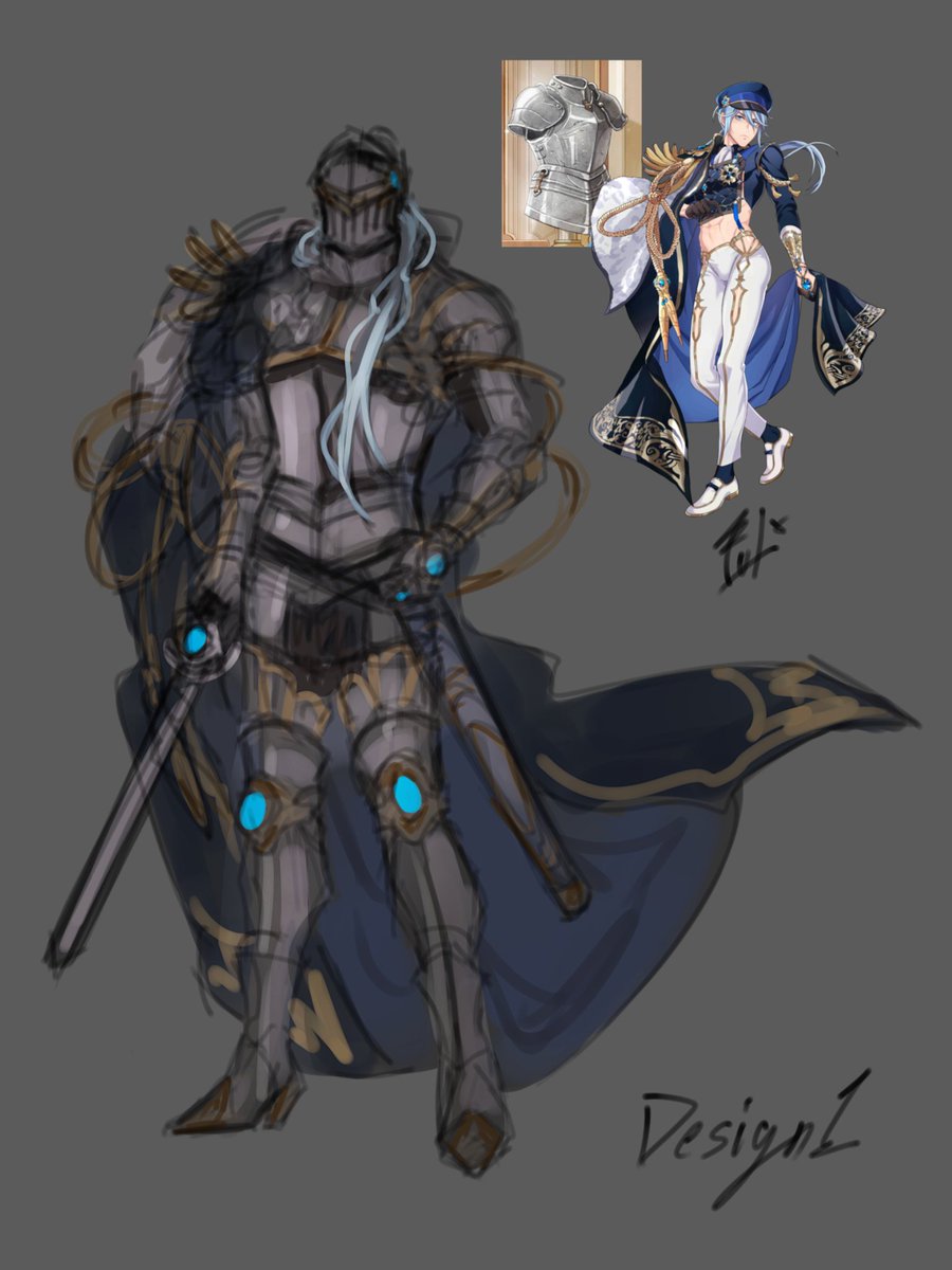 #NUCarnival AU project
#Blade The machine&amp; #Edmond The knight #1