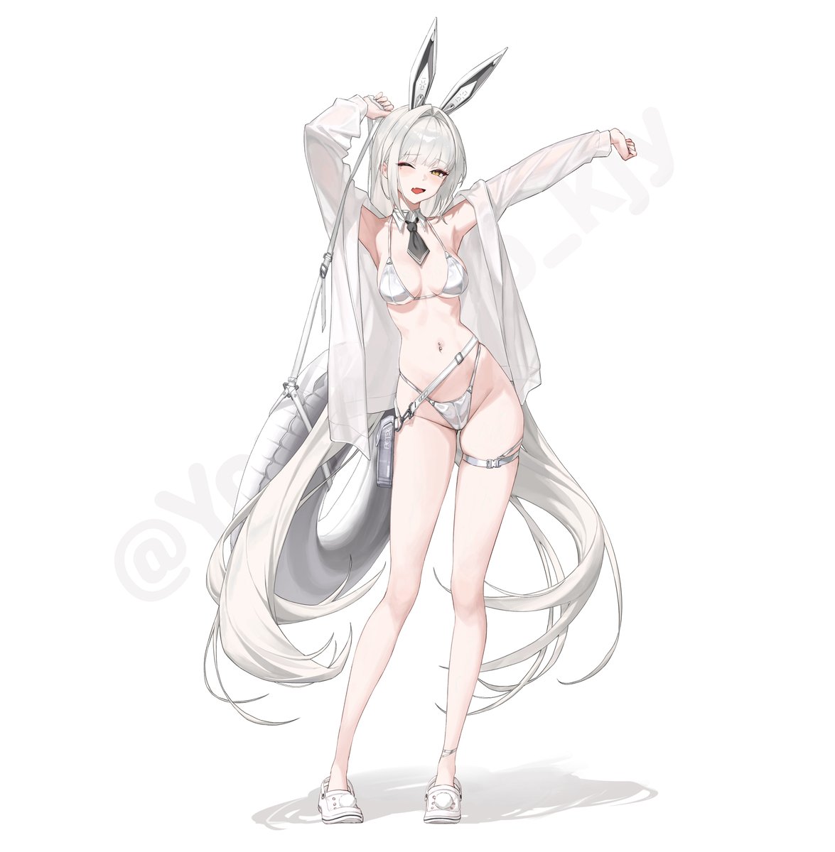 #NIKKEfanart Blanc swimsuit