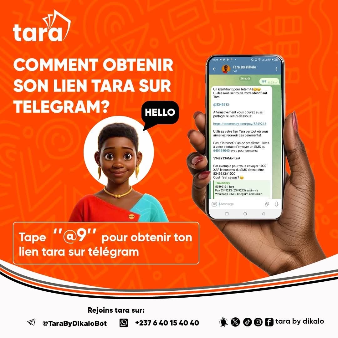 Tara est aussi disponible sur <a href="/telegram/">Telegram Messenger</a>. Rapide. Sécurisé. Fun.
