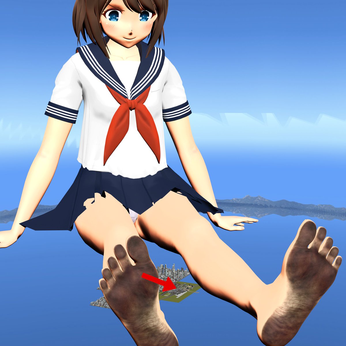 gigamin_'s tweet photo. 矢印視点の360度VR動画WIP。VR動画ってつべ以外だとどこに上げればいいんです？ https://t.co/x5ZWgi8nSy