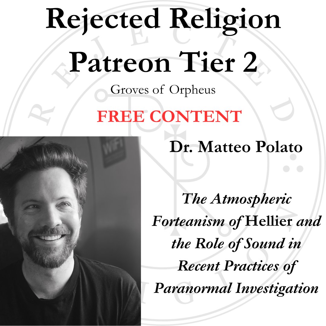 RejectedReligio's tweet image. Free Content: Dr. Matteo Polato explores Hellier through sound studies, occulture &amp;amp; paranormal media. From ritual listening to ambient silence, this episode examines how sonic ecologies shape supernatural experience. Links below!🌟#eerie #synchronicity #atmosphere #meaning