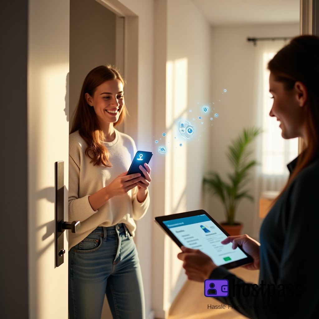hostpassapp's tweet image. "Mit HostPass läuft der Check-in in deiner Ferienwohnung oder deinem Haus reibungslos. 🏡✨ #HostPass #Ferienwohnung #CheckInEasy"