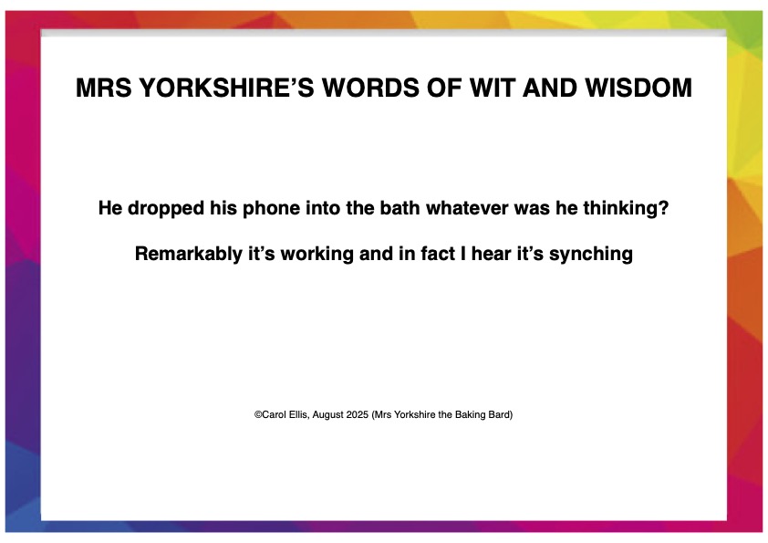 YorksBakingBard's tweet photo. 🤣🤣📱🛁 #mobilephone #synching #poetry #poetrycommunity #poetrylovers #poetryisnotdead #poetryofx #poetryinmotion #poet #poets #poetsofx #poem #poemoftheday #poems #poemsofx #writer #writers #writerscommunity #WritersOfX #puns #joke #jokeoftheday #jokes https://t.co/YPyKG87D2i