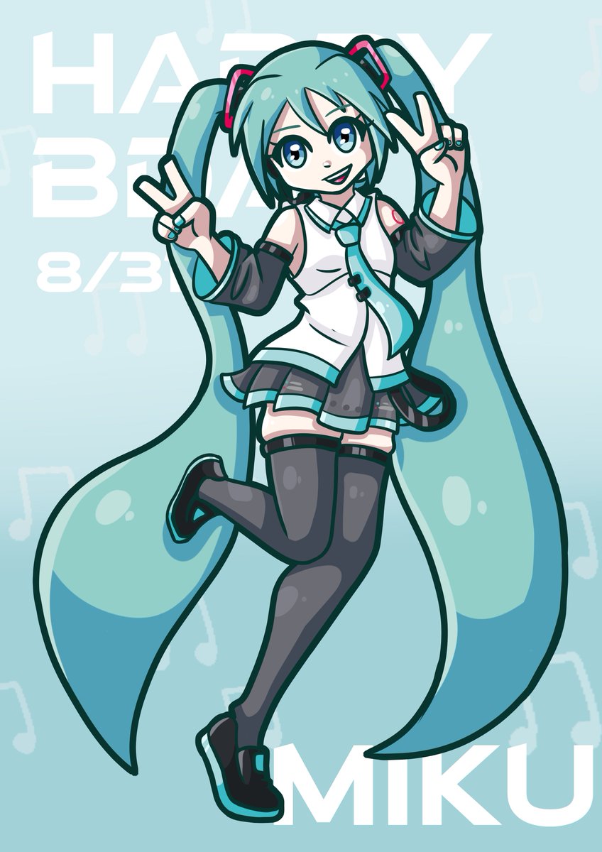 KuroiGleam's tweet image. #初音ミク #HatsuneMiku #MikuDay #MikuBirthday #Vocaloid #VocaloidArt #Fanart