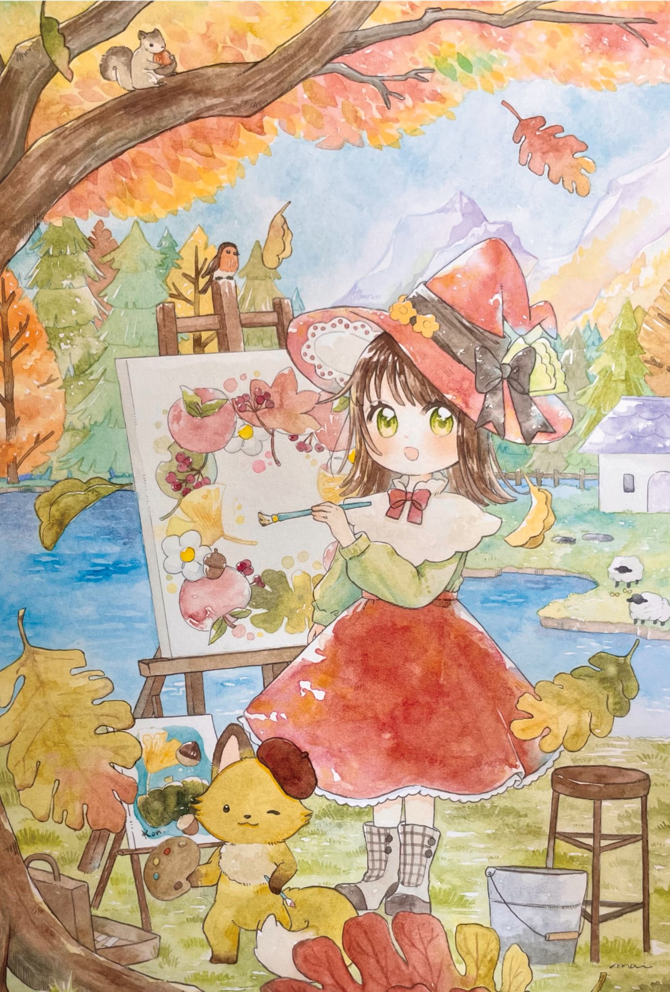 専用ページ【ハガキサイズ】開運絵画 金のなる木 馬  親子 大吉数入り 楽天市場】ポストカード 箔小梅4柄セット おめかし小梅・小梅と