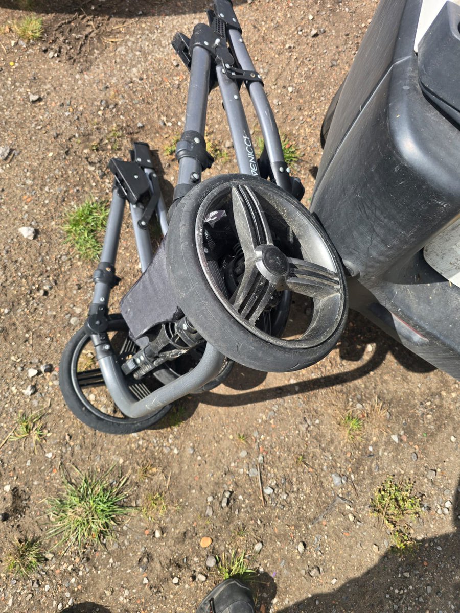 The item in the photo that looks like it belongs to a buggy/stroller has been found at the far side of the stand outside the ground today. It will be kept in the clubhouse if the owner wishes to pick it up.