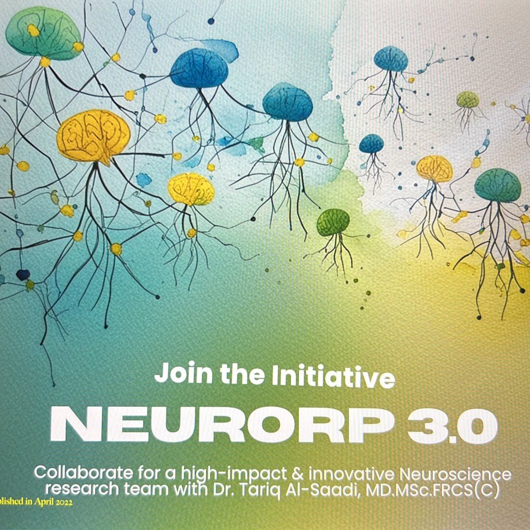 neurorp3's tweet photo. 🚀 Join the initiative: NEURORP 3.0
Collaborate with Dr. Tariq Al-Saadi &amp; team on high-impact, innovative neuroscience research. 🧠✨
#neuroRP3 https://t.co/MCcjR9yv4N