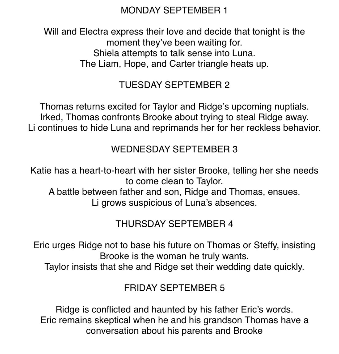 ChelseaMBBfan's tweet photo. Next week on #BoldandBeautiful:
Hope is torn between Liam and Ridge’s BFF, Beth is on but still #Invisibeth in the spoilers, and the voice-changing, fake-cps-calling child abuser is back to attack Brooke and guilt Ridge. 🙄 https://t.co/VdwEUydxxS