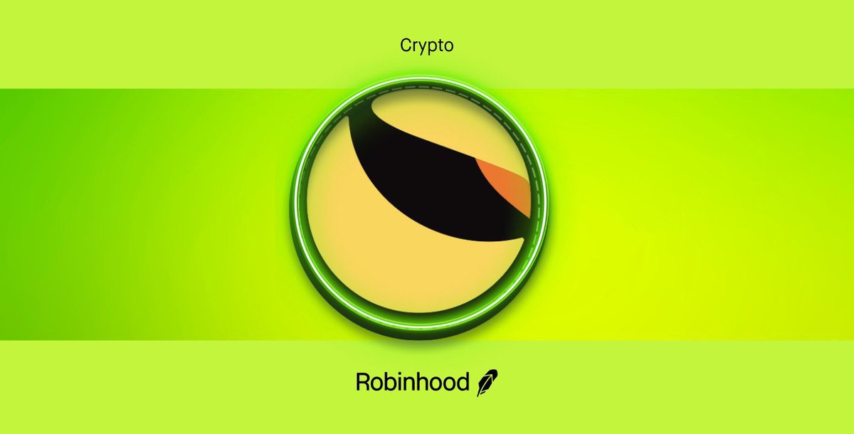 Robinhood will eventually list $LUNC soon and it will green light us to $1+ 😎

🚀🚀🚀🚀 #LUNC 🚀🚀🚀🚀