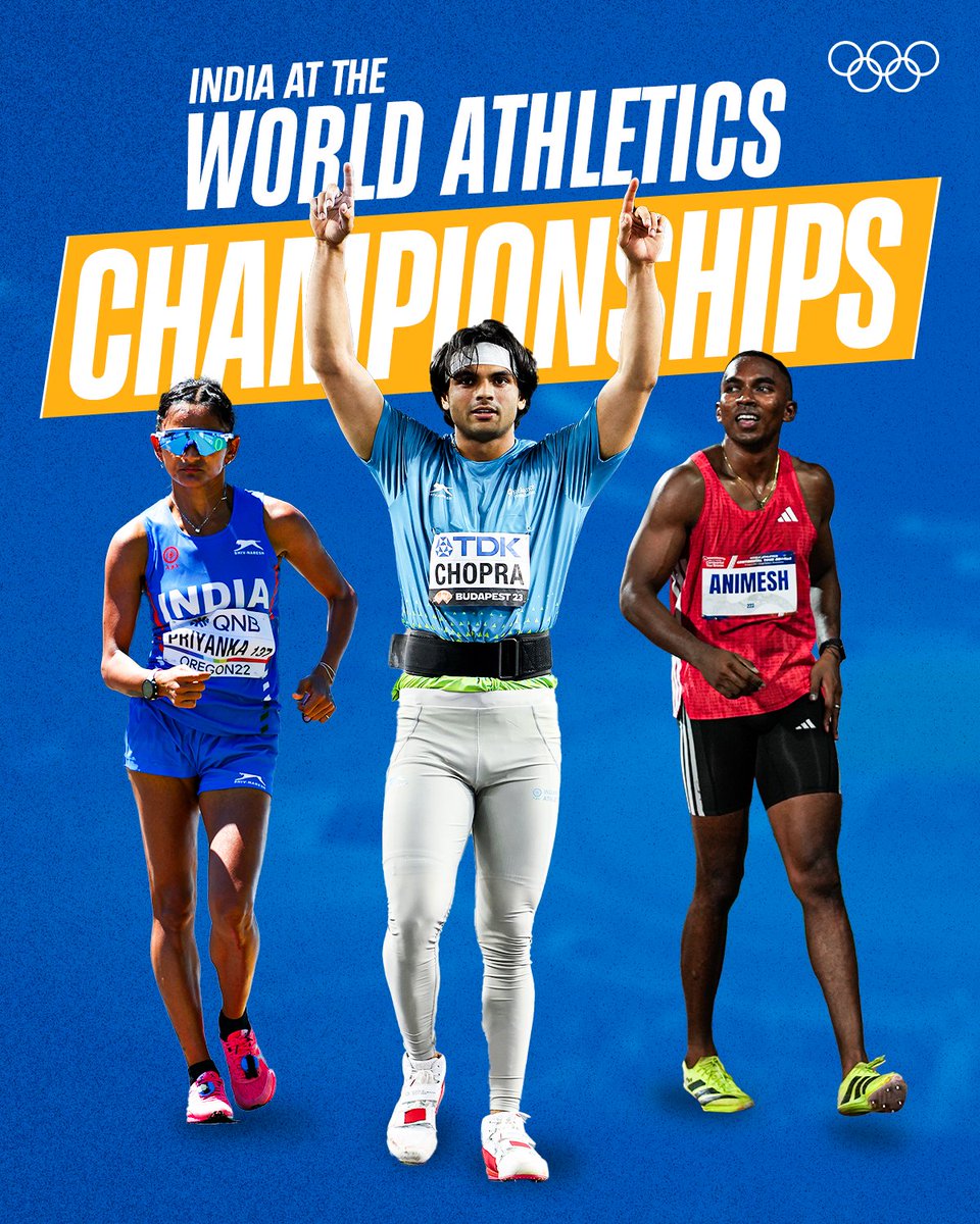 TheKhelIndia's tweet image. INDIA AT WORLD ATHLETICS CHAMPIONSHIP!

🗓️ September 13-21
✅ 19 Indians has Qualified