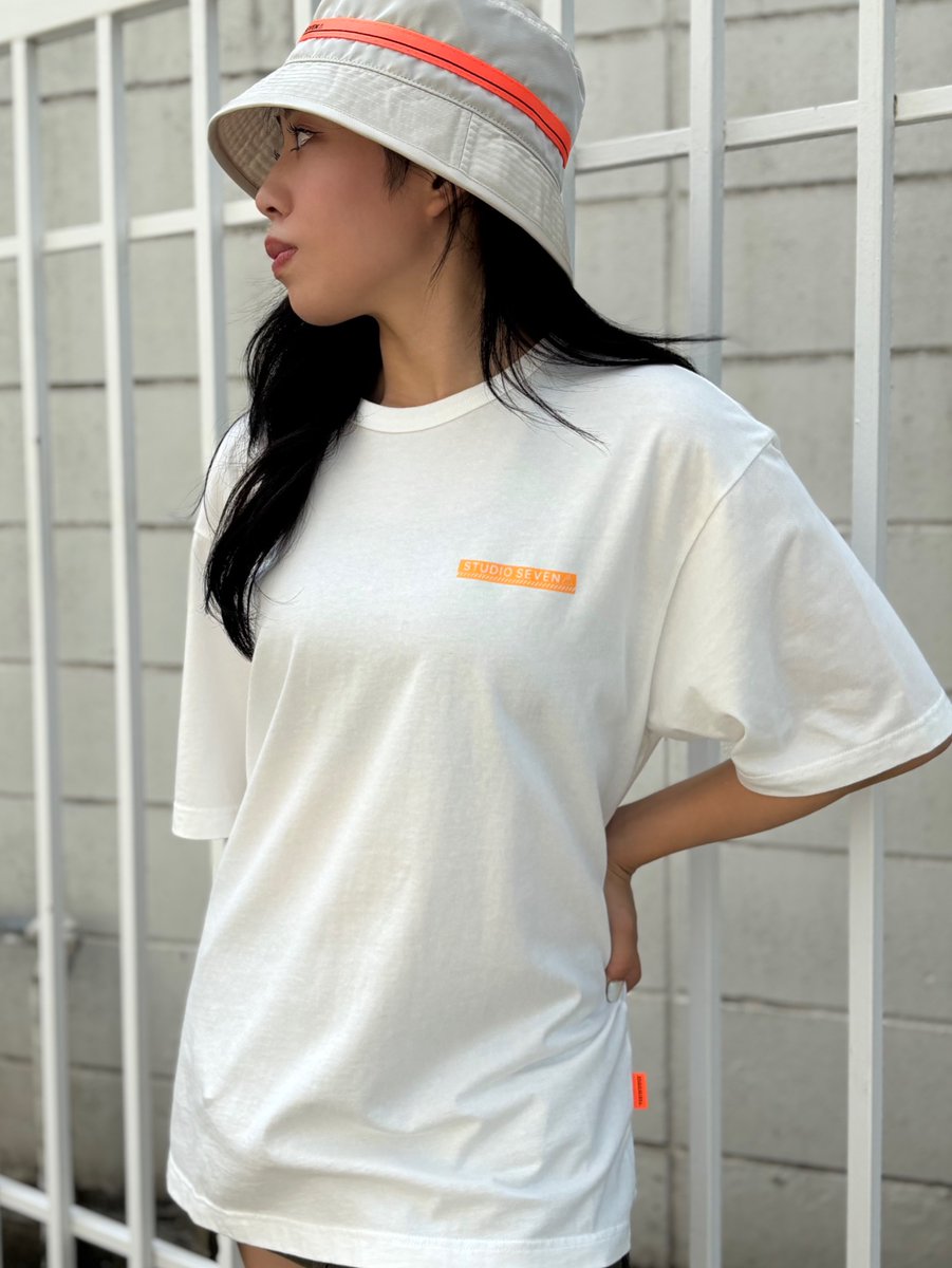 なつ様専用☆STUDIO SEVEN☆スタジオ セブン ロンT白×オレンジ STUDIO