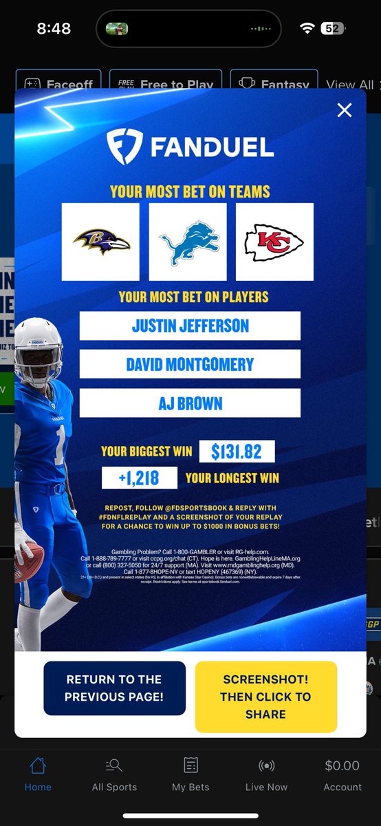 Flashgrinds's tweet photo. @FDSportsbook #FDNFLREPLAY https://t.co/V0NTgMA4BR