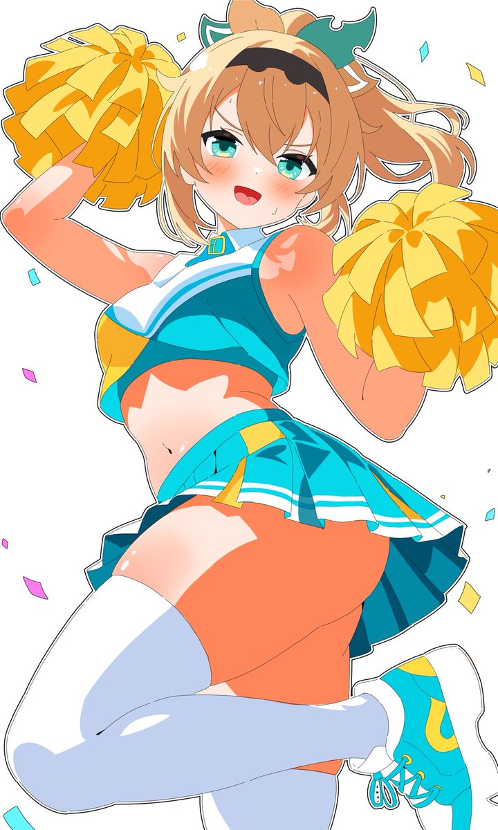 これが全力の応援でござる！✨
 #いろはにも絵を #イラスト