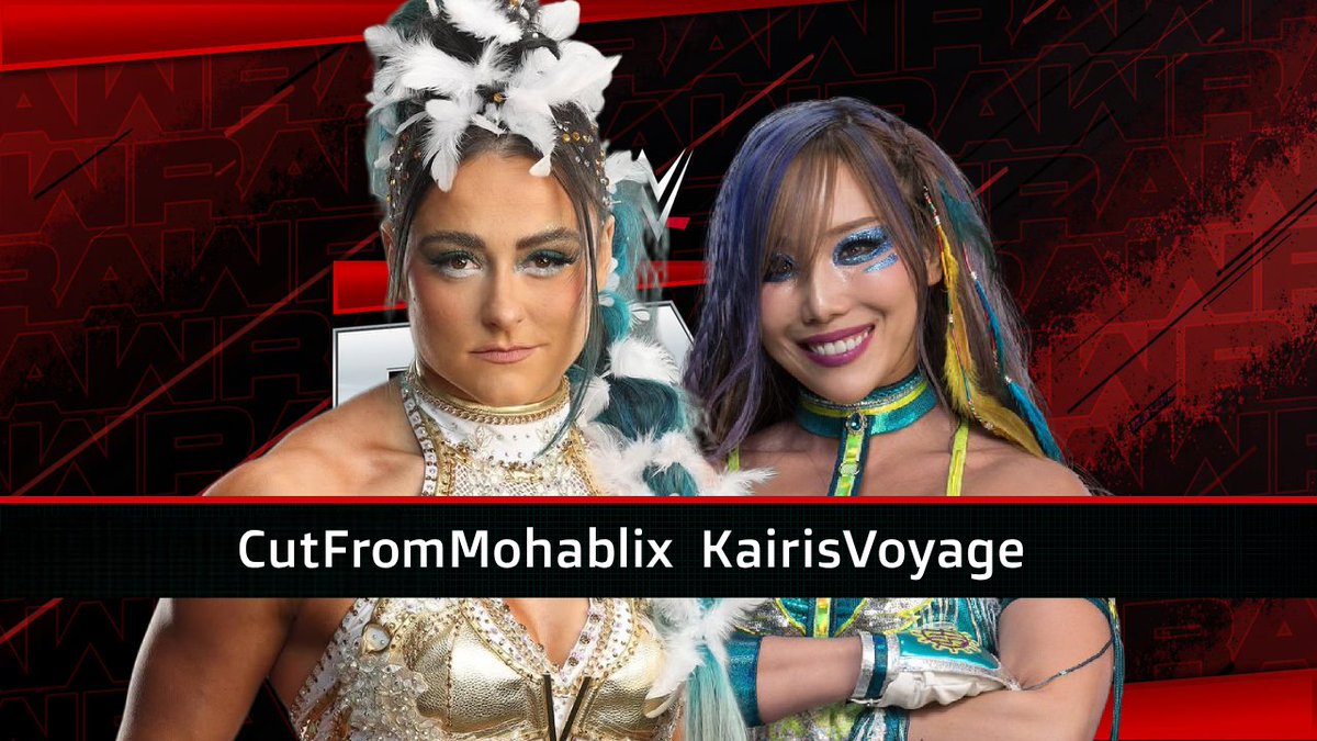 Monday Knight Raw Tomorrow September 1st #WWE2K25 
<a href="/RipleyRelevancy/">Chris 🩸🃏</a> vs <a href="/MinuteForMasami/">Jamie #MomoRedBelt</a> 

<a href="/CutFromMohablix/">Moha</a> vs <a href="/KairisVoyage/">Austin 🏴‍☠️</a>