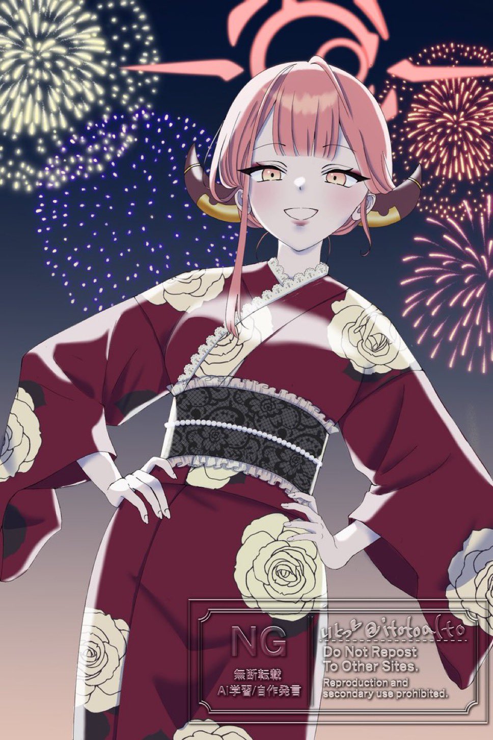 ◇ 手描きイラスト ◇ イラストリクエスト ⭐︎ 月　夏　おまとめ オリジナル手描きイラスト 風鈴と夏 - メルカリ