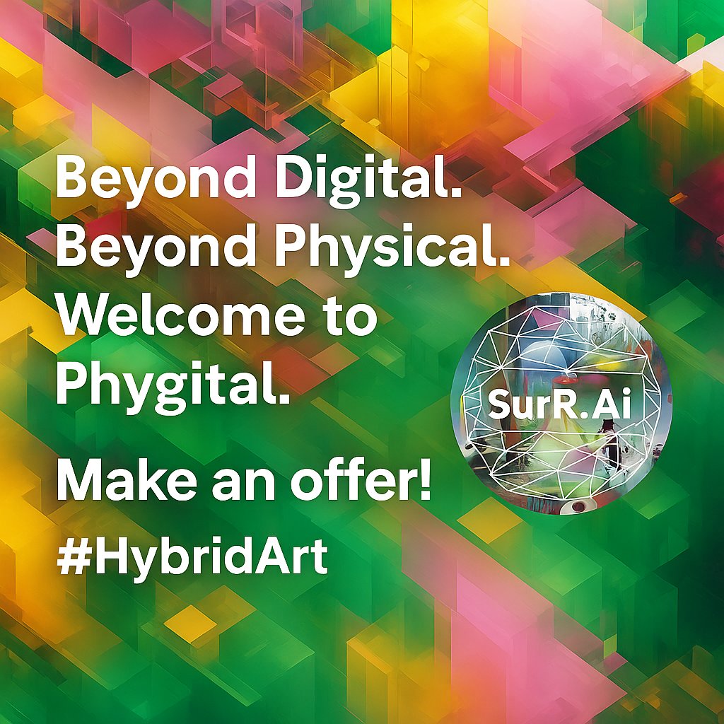 SurRNFTs's tweet photo. π https://t.co/dF6rSk0xHW π» #Digital Meets #Physical πΌοΈ
Own the #Phygital Future of #Collectibles!
Make an Offer: https://t.co/ZltbA81k7e
#Web3 #NFTart #AiArt #BlockchainArt #GenerariveArt #FineArtPrints #VideoArt #NewMedia #FineArt #Art #PhygitalArt #HybridArt #VideoPrint https://t.co/8tdOJNLxoa