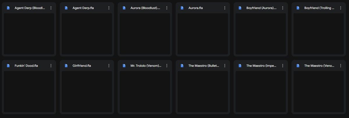 drive.google.com/drive/folders/… My flas. This is not all of them, but most of them are here. Like i said in the thread, a lot of these are old and bad. enjoy!