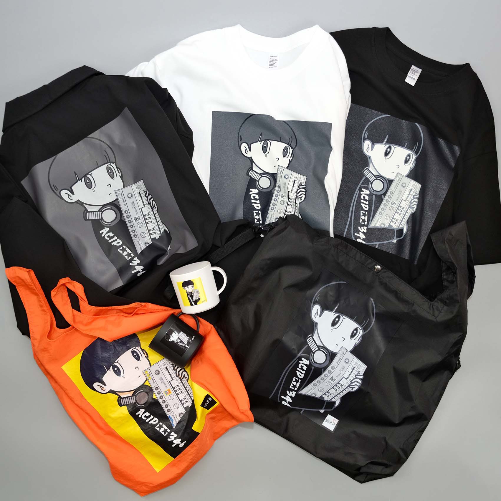 新品】アシッド田宮三四郎 レコード Tシャツ セット 橋爪悠也 Lサイズ