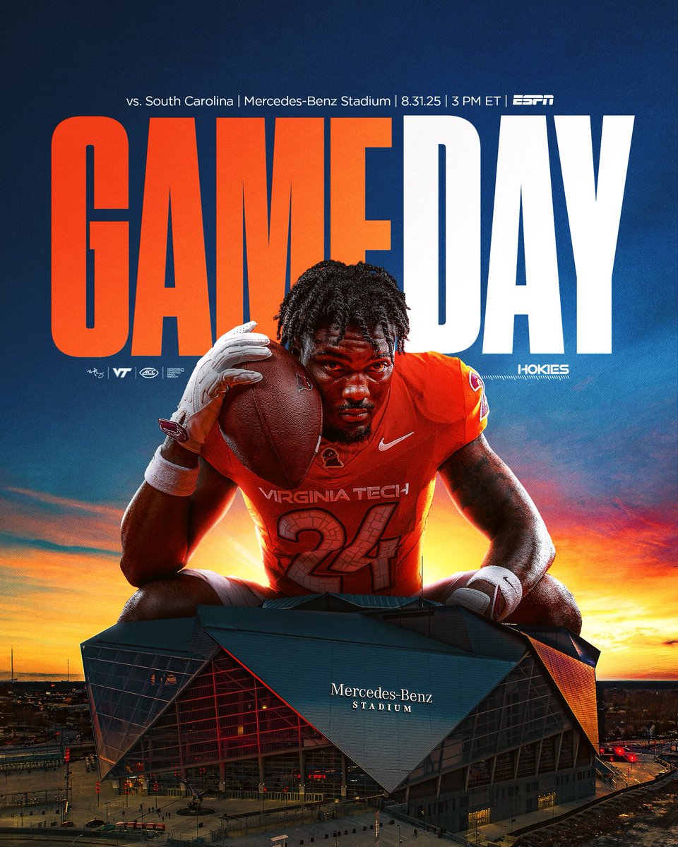 Virginia Tech Football (@hokiesfb) on Twitter photo WAKE UP ITโS GAME DAY ! ๐จ
๐บ: 3 PM EST ON ESPN
#ThisIsHome | #TeamOverMe | <a href="/jaden_keller24/">Jaden Keller</a> <a href="/ESPNCFB/">ESPN College Football</a> WAKE UP ITโS GAME DAY ! ๐จ
๐บ: 3 PM EST ON ESPN
#ThisIsHome | #TeamOverMe | <a href="/jaden_keller24/">Jaden Keller</a> <a href="/ESPNCFB/">ESPN College Football</a>