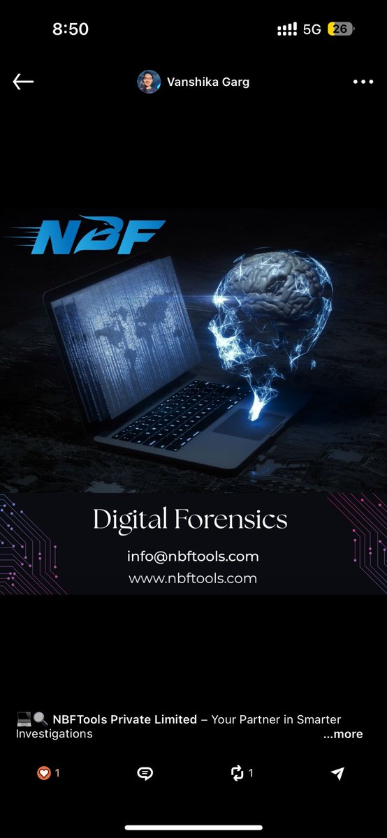 NbfTools's tweet image. Why NBFTools?
 ✔️ Innovative forensic tools like NETRE &amp;amp; TRIOS
 ✔️ Reliable &amp;amp; user-friendly for both experts and beginners
 ✔️ End-to-end investigation support

Join us in shaping the future of Digital Forensics.

🌐 Learn more: nbftools.com

#DigitalForensics