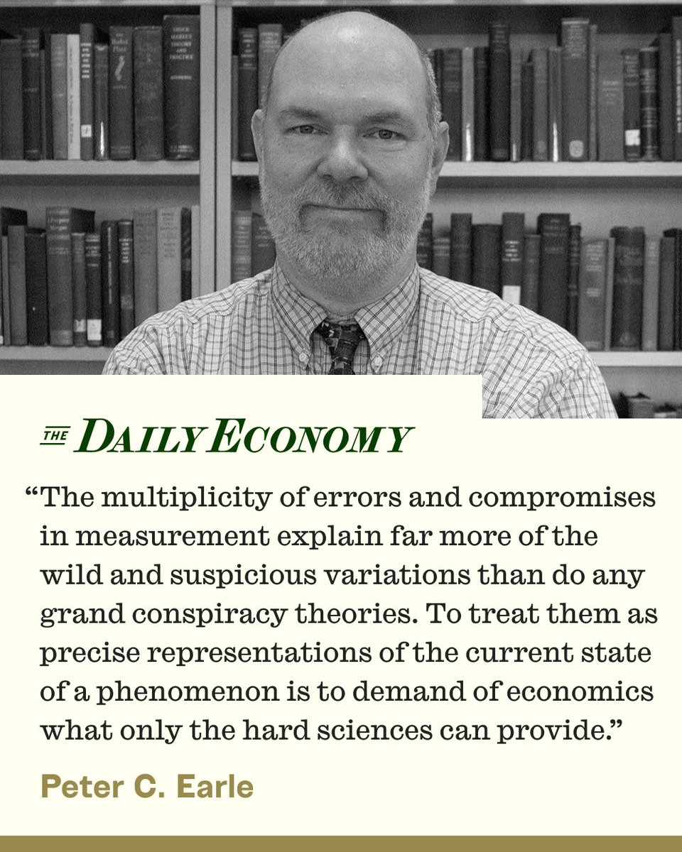 Imperfect statistics are arguably better than flying blind. But a greater humility is warranted in how we interpret them.

Read Peter C. Earle's latest at <a href="/thedailyeconomy/">The Daily Economy</a>: thedailyeconomy.org/article/econom…