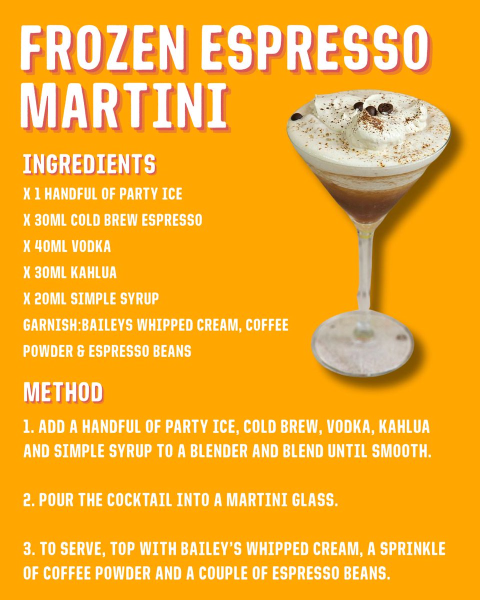 The perfect cocktail is hard to beat, unless you can turn it into a slushie - meet the Frozen Espresso Martini, made for the summer!😍🧊

#espressomartini #frozencocktails #summer #cocktailrecipes #spiceupyoursummer