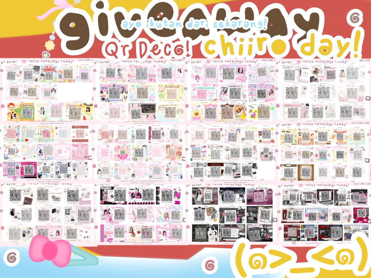 ૮꒰   ྀི help repost or retweet, makacii! 💖 ‧₊˚ 

haaaaii, temen-temen! dalam rangka merayakan ulang tahunnya kak Chiiro <a href="/tobeto_o/">CHiiR🅾️❕</a> &gt;__&lt; ada 5 FREE REQ QR DECO untuk 5 orang pemenang nih. ayo ikutann dari sekarang, cek ALT untuk lihat rules. ♡ 🎊⭐️🎂