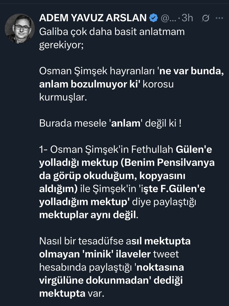 Galiba Bilal’e anlatır gibi anlatmamız gerekiyor..

Siz kampa Cevdet, Değerli, Hulusi, MÖZ, mektuplar ve üniforma konularını aydınlatmak için gittiniz. Algımızı boş konularla yönlendirmek için değil.

Konuyu şimdi anladın mı <a href="/ademyarslan/">ADEM YAVUZ ARSLAN</a> yok daha da anlamadıysan bizde söz bitti.!