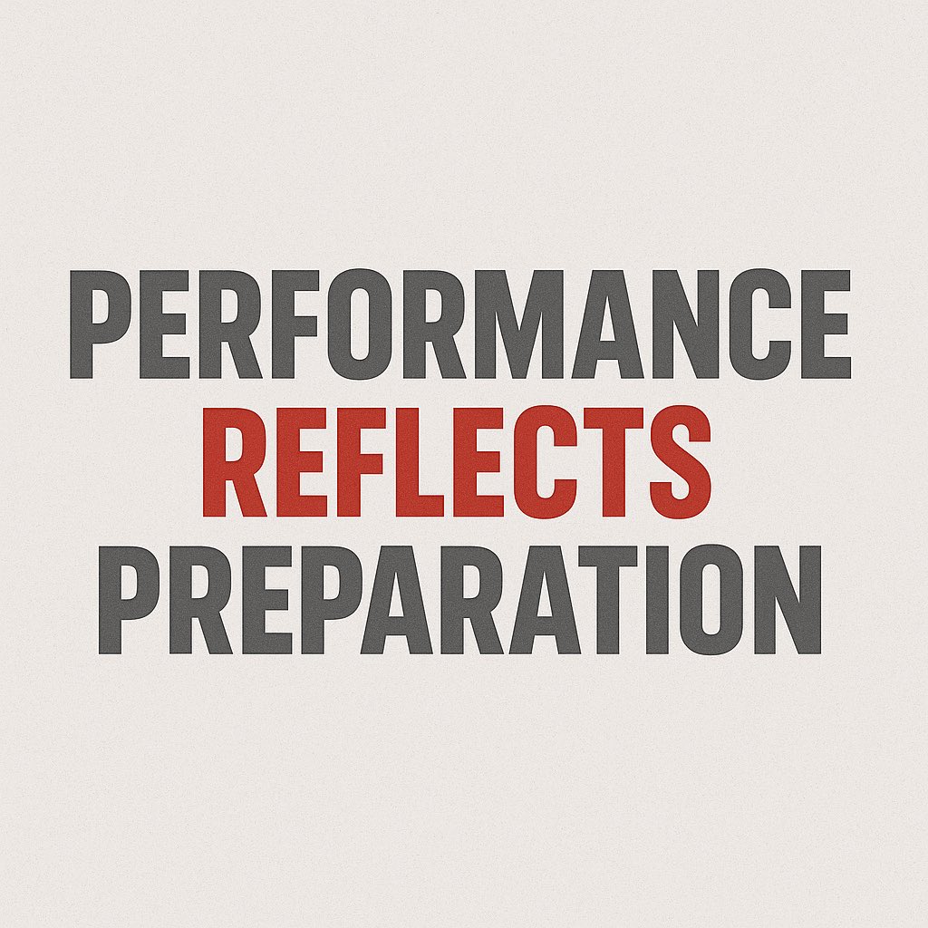Funny thing about football… and life.
The players who invest the most time, energy, and effort into preparation are usually the ones who shine brightest on game night.

Those who don’t prepare? They struggle. Time promotes and exposes! It is what it is!

Life works the same way.