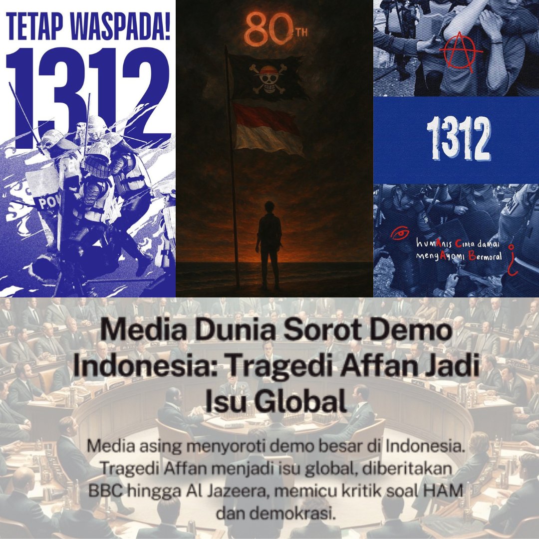 TETAP WASPADA SITUASI SEDANG GAWAT 
Semua aparata sedang melakukan tindakan extra terhadap seikap yang anarkis 
link info : heylink.me/joinlapakcuan1…

#Demokrasi #revolusi #IndonesiaGelap #IndonesiaChaosTotal #demodpr #indonesiaraya
 #KaburAjaDulu