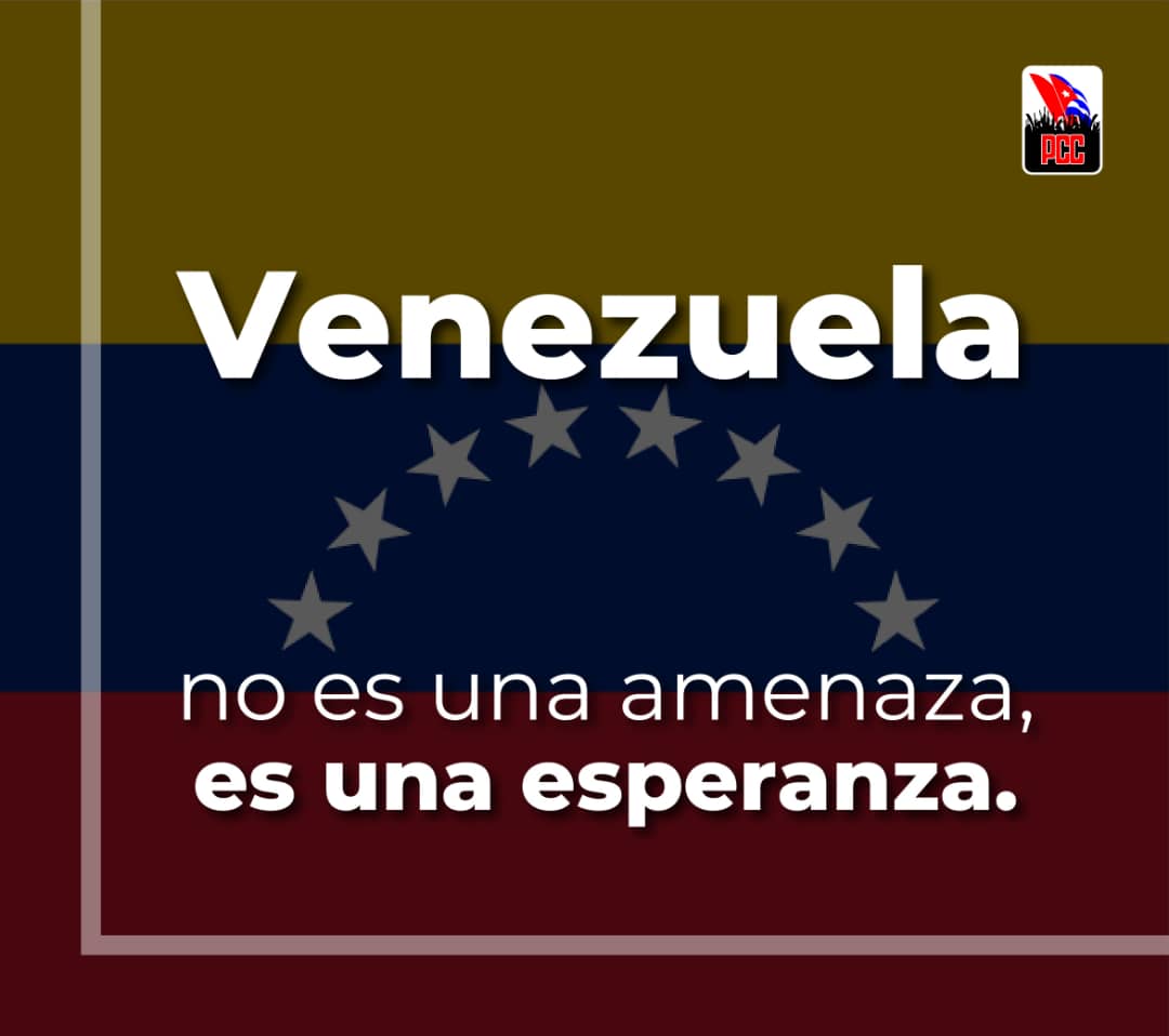 La amenaza orquestada por el imperio contra la hermana #Venezuela es también un atentado a la paz de toda la región. Una vez más, su menosprecio a la soberanía y dignidad de nuestros pueblos.
#CubaConVenezuela