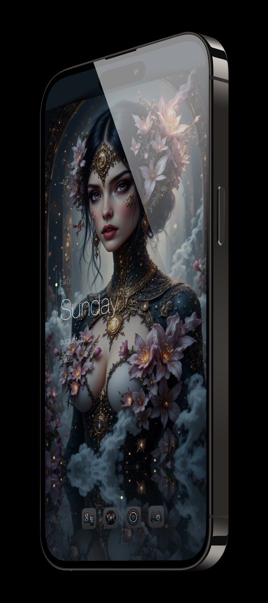 EliseMihael's tweet image. I know… 😅
Icons: DJAndres
Widgets: @JunesIphone 
Mock-up: @screenshot_pro 
Wallpapers: me, yes I only created the walls… but they look fantastic, right? 🥹😅
#jailbreak #Dopamine #iOS16 #AIart