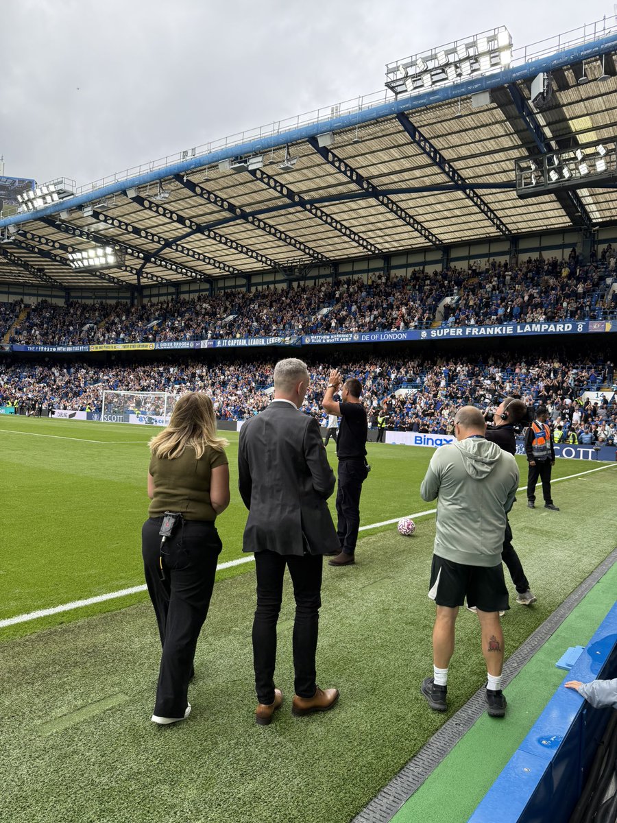 Willo3186's tweet photo. A day never forgotten 💙 Thank you @ChelseaFC @JohnTerry26 4 making Harley’s 1st game so special a win, shoutout &amp; even in the program My dad took me @ his age &amp; he no longer here, meant everything 💙 PS Harley carried his pen all day… no signature this ⏰maybe next time 😂 #CFC https://t.co/4C4rrJYaUs