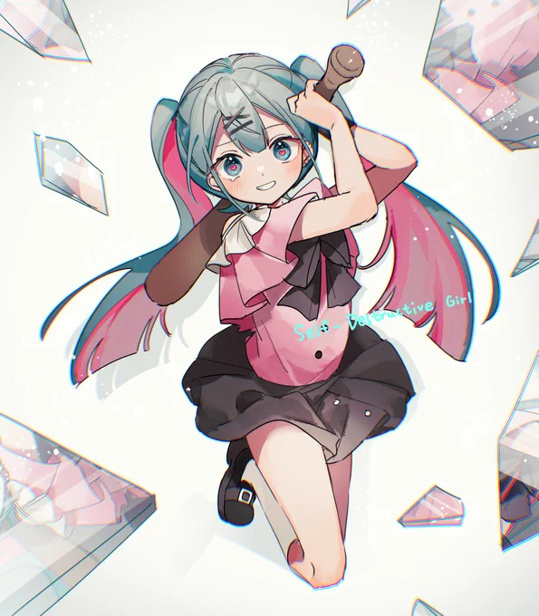 EMIRIさんの新曲「Self-Destructive Girl」のミクのデザインを担当させていただきました!よろしくお願いします I designed Miku for EMIRI's new song "Self-Destructive Girl"! Hope you'll enjoy it #初音ミク誕生祭2025