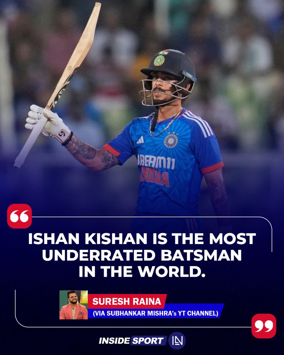 InsideSportIND's tweet image. Suresh Raina shines a spotlight on talent 🙌🏻

#SureshRaina #IshanKishan #Indiancricket #Insidesport #CricketTwitter