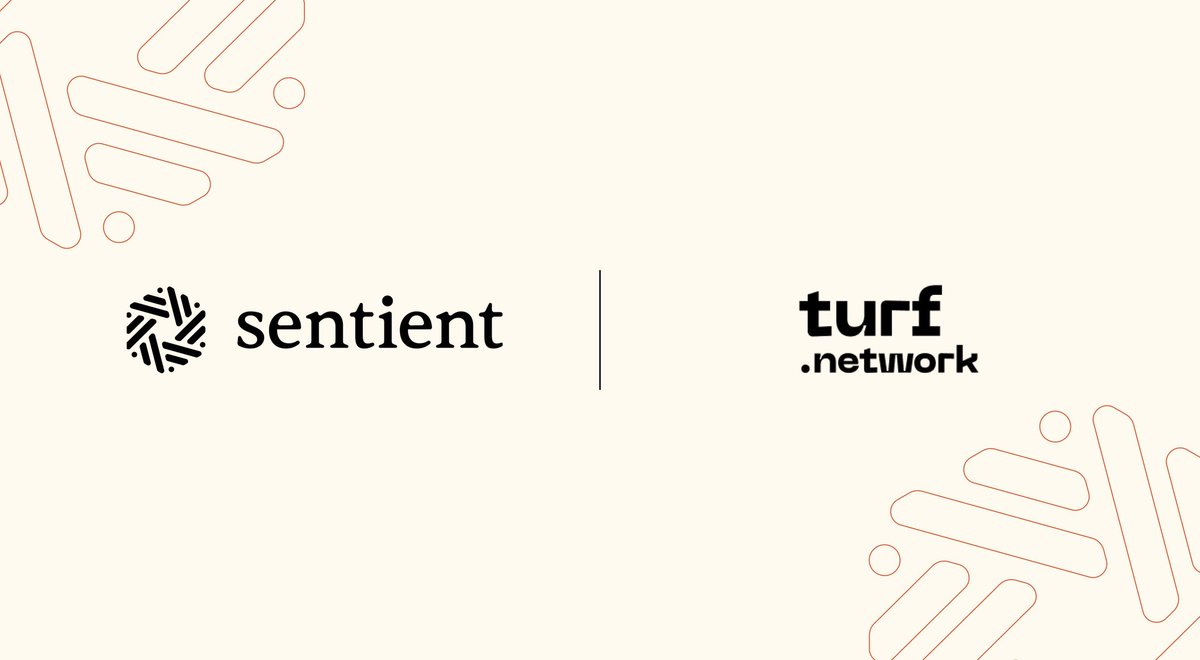SENTIENT × TURF

[real-time signals meet intelligent AI agents]

When we talk about Sentient, we talk about an ecosystem of AI agents that can think, reason, and act.

But intelligence needs more than knowledge.
It needs awareness of the present moment.

That’s exactly what Turf