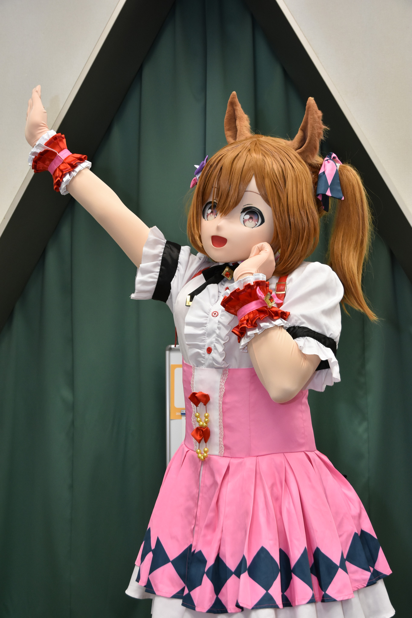 ぬい服 ♡ 10cm ♡ 着ぐるみ ♡ t13 N14 ぬい服 着ぐるみ ちびぐるみ 10cm 11cm 猫 ピンク - メルカリ