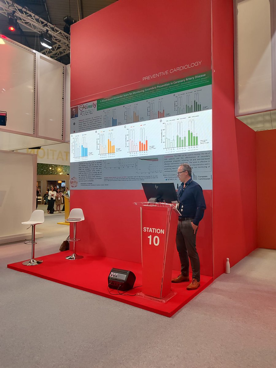🔊 Great pleasure to present our data on biomarker-based risk monitoring for patients during and after cardiac rehabilitation at  #ESCCongress2025. Thank you for the support <a href="/timely_EU/">TIMELY</a>