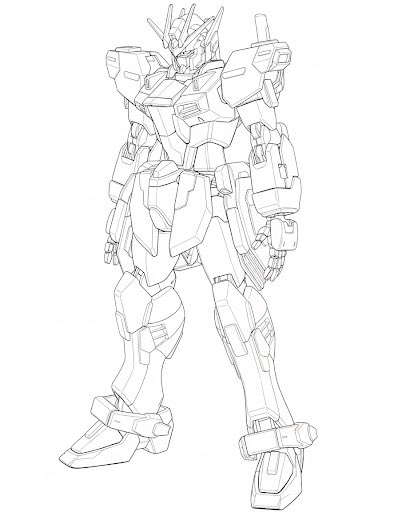 すごいな、新作ガンダムのキービジュアルって言っても騙せるかもしれない
（ピアレスの線画AI処理）