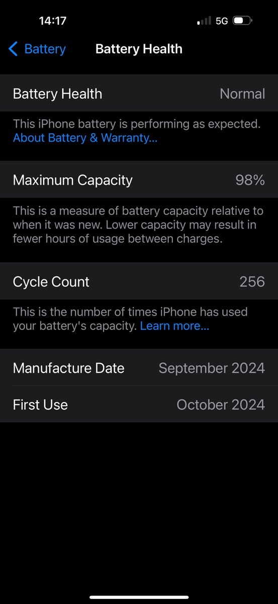 netpro2011's tweet image. Today it’s dropped to 98% after 11 months usage. Always charge my phone to 85% to extend battery life. 
Perfect 👍🫡