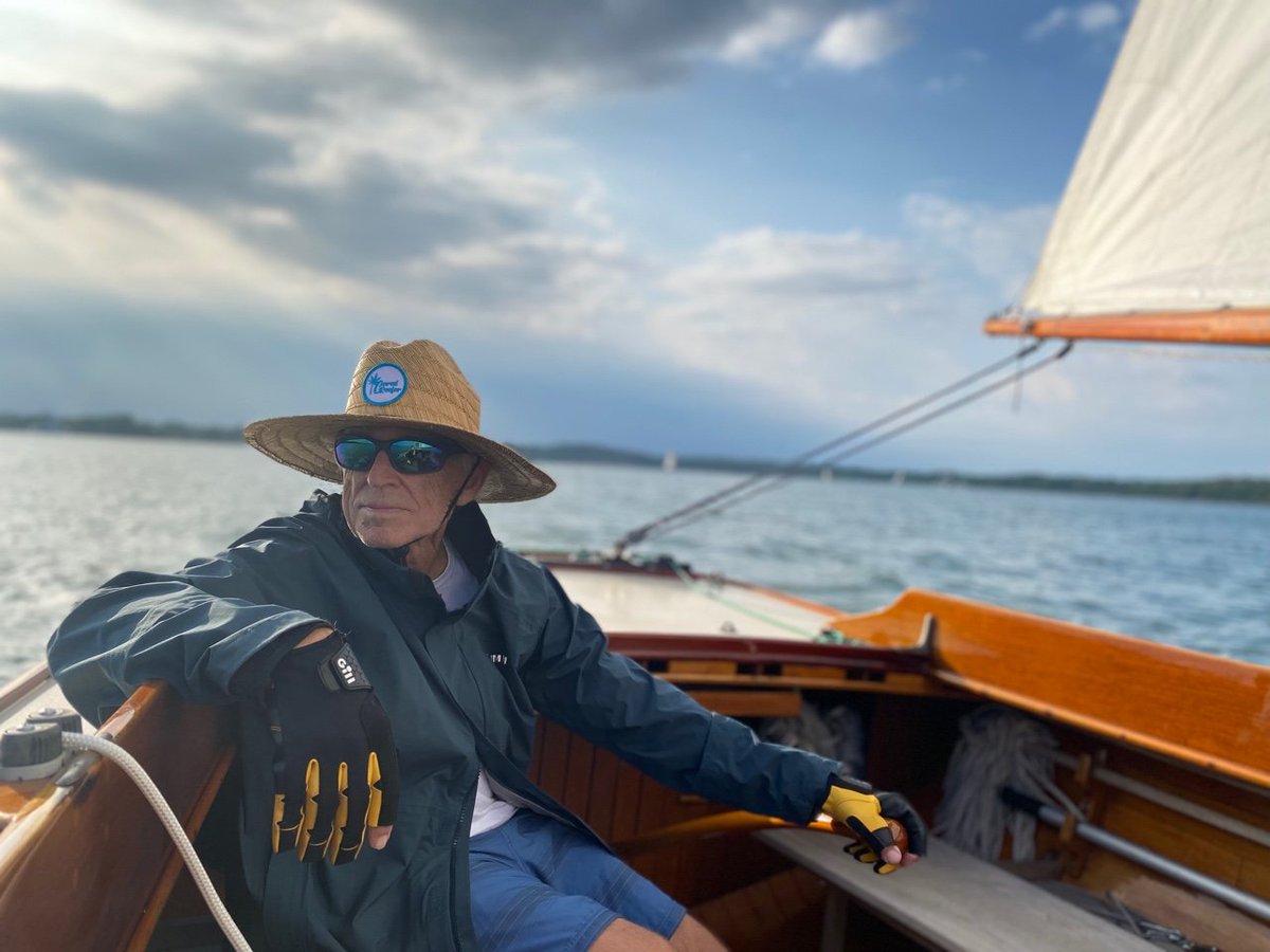 🎶He died a couple years ago
While Summer filled the air
And though I cried, I was so proud
To love a man so rare 
He's somewhere on the ocean now
The place he ought to be
With one hand on the starboard rail
He's waving back at me
For the Captain and this kid🎶
#JimmyBuffett