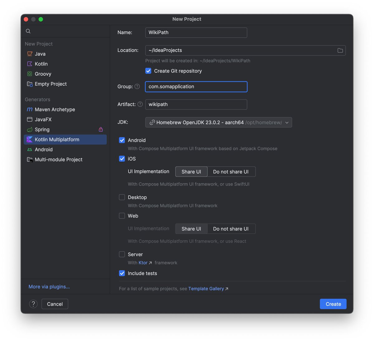 ProdCoder's tweet image. A bit late but decided to join #shipaton today. Will try to launch a small app within the 1 month deadline.
Some challenges along the way like no idea how to monetize yet, but will try to build in public and figure it out.

First, creating a Kotlin/Compose multiplatform project