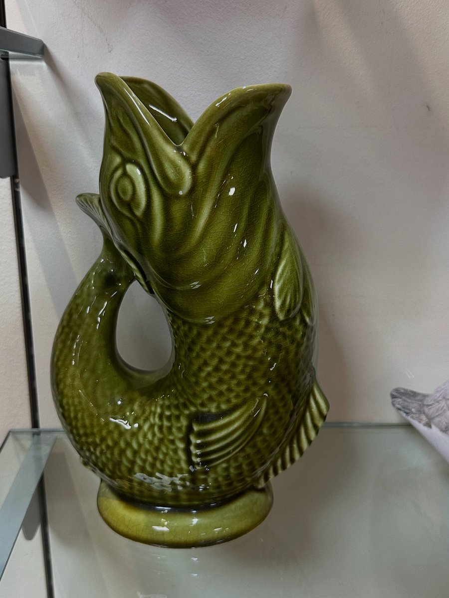 These gluggle jugs have made quite a comeback lately but why not pick yourself up an original. #originalglugglejug  #gurglejug #backinfashion #ontrend #astraantiquescentre #hemswell #lincolnshire #glugglejug