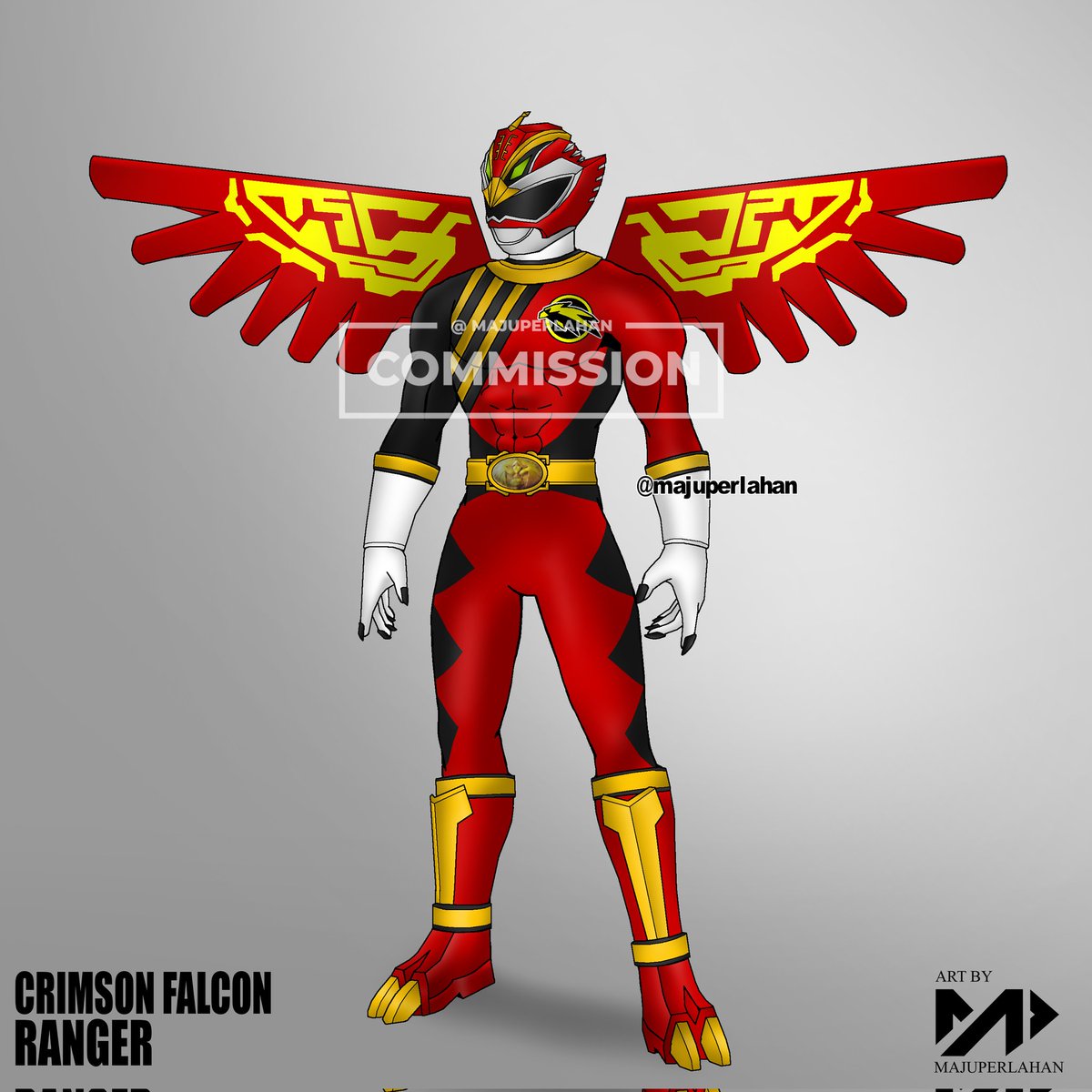 majuperlahan's tweet image. Crimson Falcon Ranger
Commission work for @DLBot2016

#Commission #Commissionopen #comissionart #commission_art #ArtistOnX #artist
