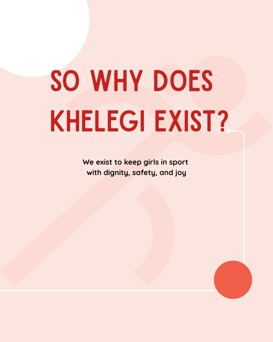 khelegi's tweet photo. @iocmedia @iocyoungleaders @LaherGala @yunussportshub This is our why.
To keep girls in sport - fully, freely, with dignity, safety, and joy.
Nothing less.
#Khelegi #SheWillPlay https://t.co/1IR8FuzLTF