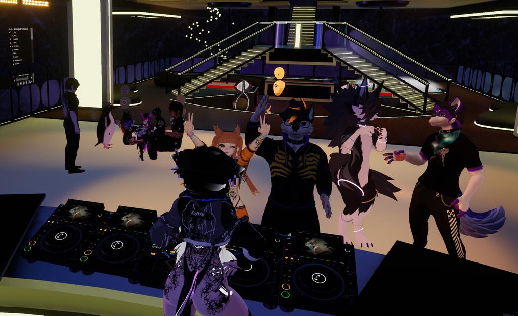 Last night I had my debut as a VRDJ. 🎧🎛️ I really enjoyed my very first DJ performance, and I definitely want to keep practicing and playing more. 🎚️

Awee 🎧🎛️ played at the event that night too, and it was absolutely insane – she killed it! That girl really knows how to cook!
