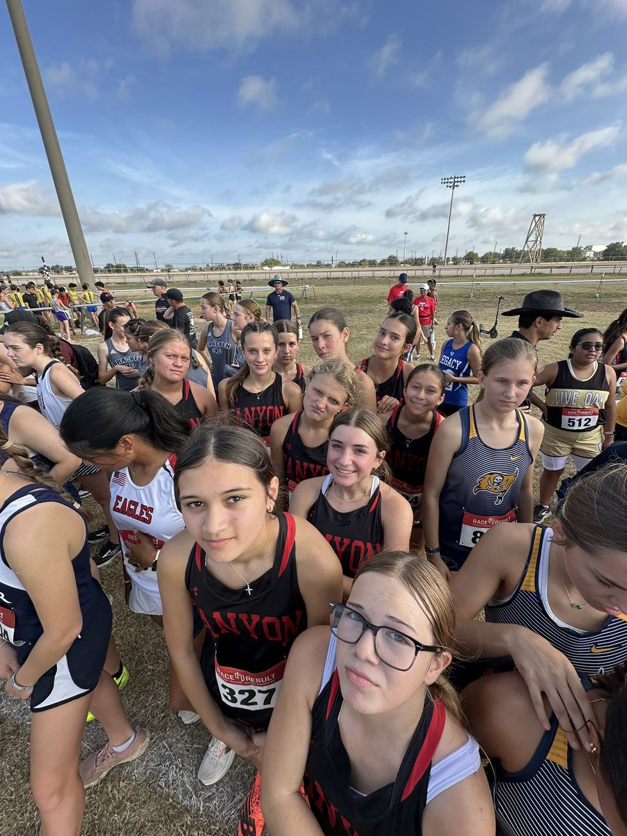 xc_canyon's tweet image. Canyon JV Girls placed 3rd at Patriots Inv. They ran against 4-1A Varsity teams and were scored as a Varsity Team 🔥.  They have won 2 Team Championships 🏆and 3rd place Team Finishes this season. Individual Medalists: Sophie Zapata and Jacey Andrews @cisdnews @DavissonDustin