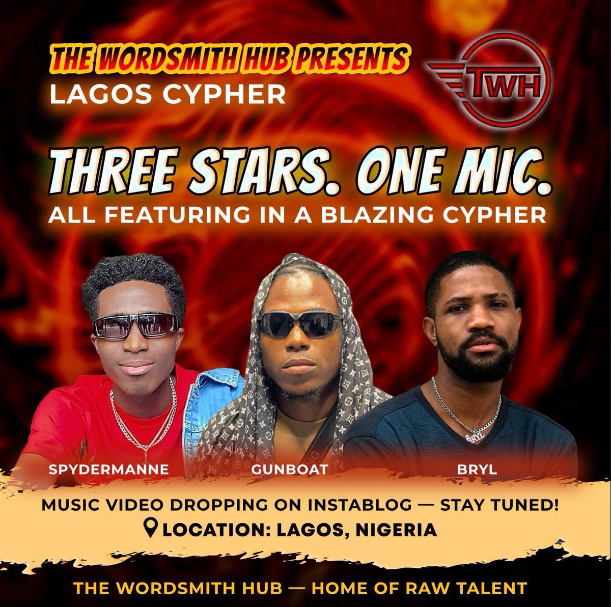 We are proud to announce that our very first cypher will be storming the scene very soon.

This one promises to be fire🎤🎤🔥🔥

#TheWordSmithHub #BarForBar #NaijaHipHop #Cypher