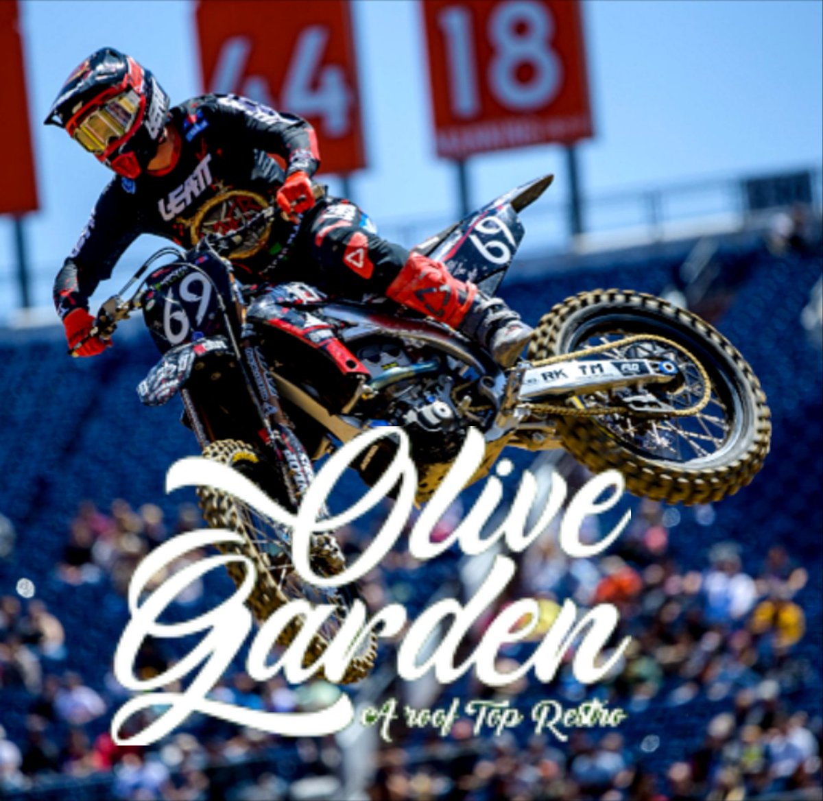 The folks at <a href="/olivegarden/">Olive Garden</a> absolutely love Slayer &amp; the entire <a href="/teamsolitaireSX/">TEAM SOLITAIRE</a> concept. Unlimited breadsticks for everyone!